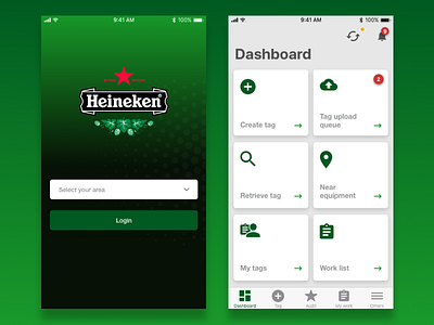 App for Heineken design heineken mobile app mobile design ui user interface ux