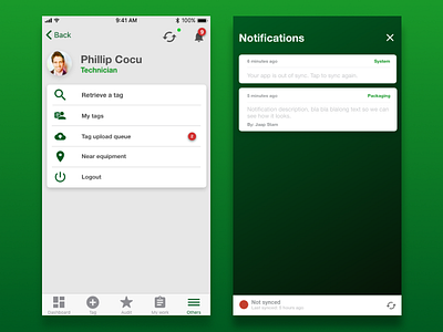 App for Heineken (third part) app design heineken interface mobile ui user ux