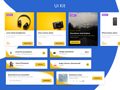 UI Kit Blocks components design interface kit ui uipractice