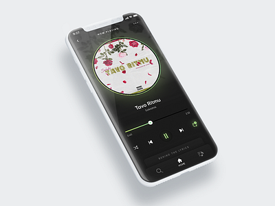 Mobile App Music Player Design Concept UI/UX