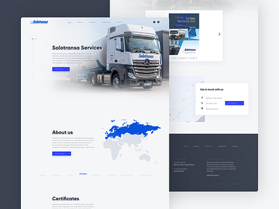 SOLOTRANSA - Transportation Landing Page