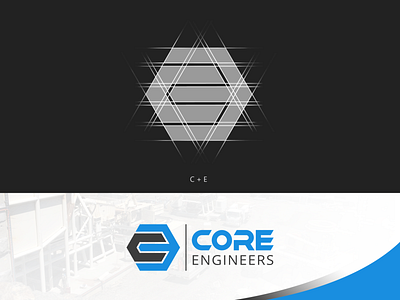 Minimalist Logo of COREENGINEERS