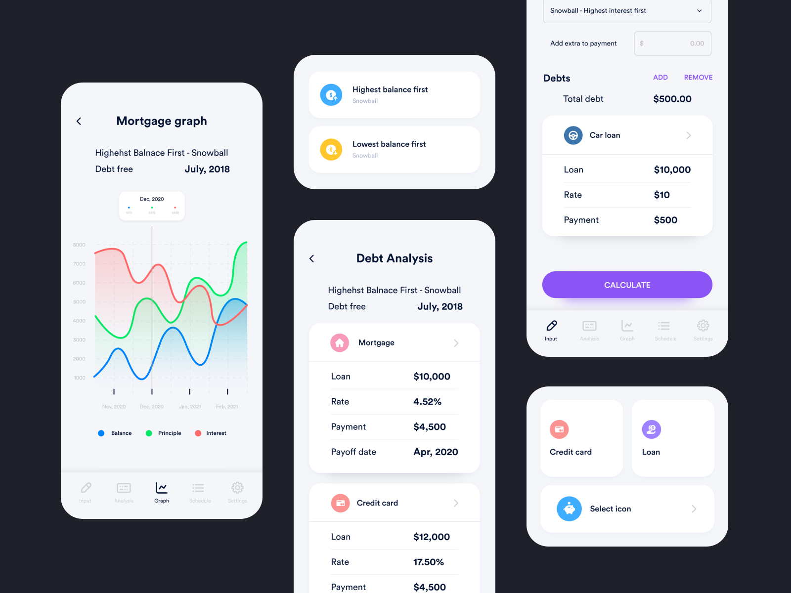 debt-free-calculator-app-ui-ux-design-by-abdul-rehman-on-dribbble