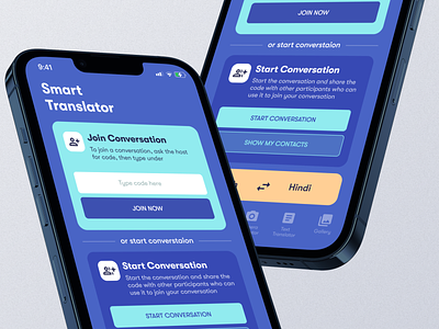Smart Language Translator App UI UX