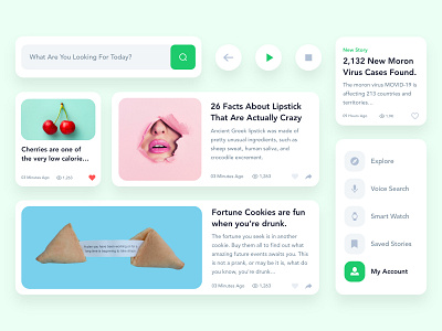 UI Elements/Components - Material Card Design components elements materialdesign newsfeed ui ux uidesign userinterface webapp