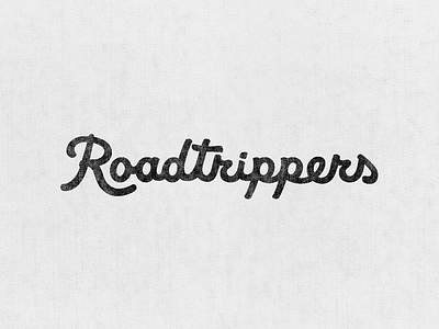 Trippin' Road ben pelley roadtrippers script texture type typography wordmark