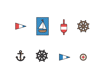Boat things anchor ben pelley boat compass flag icon icons nautical steve buscemi water