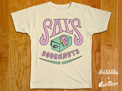Sals Doughnuts ben pelley contest doughnut dribbble playoff t shirt threadless