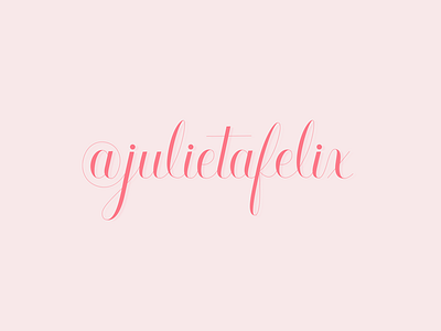 @julietafelix cursive heart lettering love media pink script social swash twitter type typography