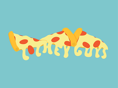 @LOLHEYGUYS ben pelley cheese cheesy hand lettering letters pepperoni pizza type typography