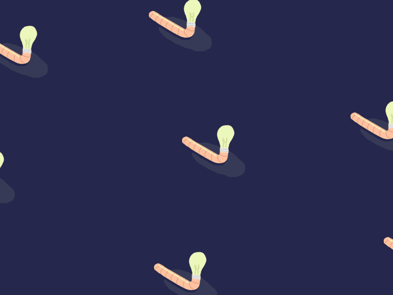Nightcrawlers pixel worm light bulb animation gif cel frame photoshop 16bit ben pelley walk cycle