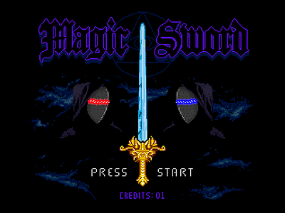 Magic Sword arcade art game magic pixel sword video