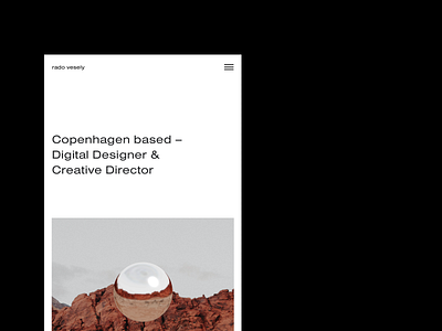 Portfolio Website - Mobile branding design minimal portfolio responsive typography ui ux webdesign