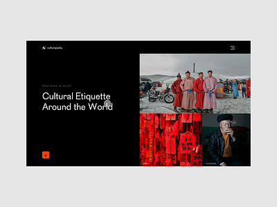Culturepedia Web Concept artdirection branding campaign design digitaldesign minimal typography ui ux web