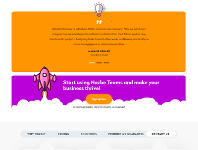 New website conception | "Nozbe Teams" for Nozbe design desktop ui ux web