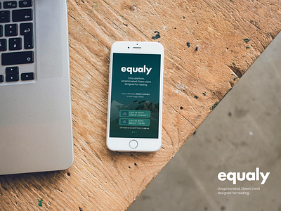 Equaly App | first view app flat logo mobile ui ux web
