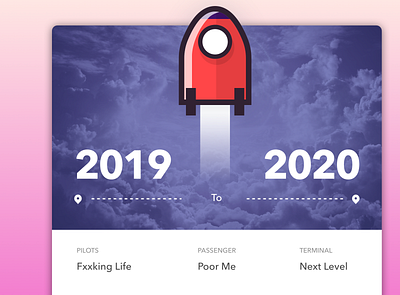 Happy First Workday in 2020! boardingpass debut design illustration launch new year work