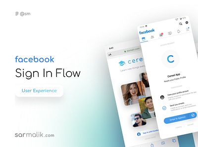 Facebook Sign-in Flow UX app experience facebook interactiondesign ios ui user experience ux web