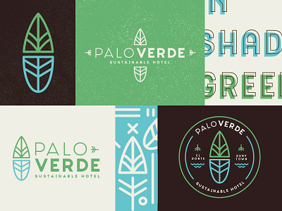 Palo Verde Hotel - Branding System badge brand branding emblem exploration hotel logo logotype sustainable system type typography