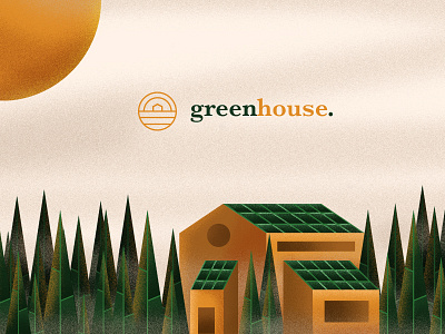 Green House Initiative - Branding & Illustration Exploration architecture brand branding corporate design thinking illustration logo logotype