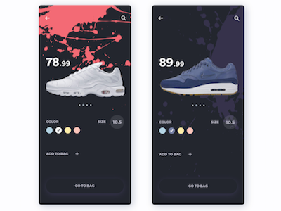 Nike app app concept design layout mobile screen space trends ui ux web