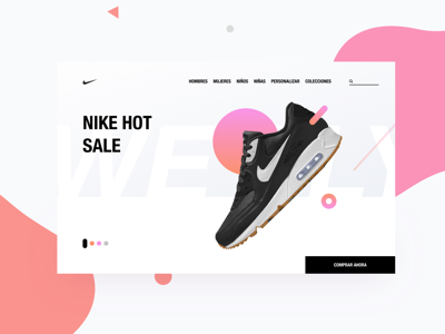 Nike store app concept design layout mobile screen space trends ui ux web