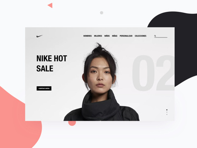 Nike store app concept design layout mobile screen space trends ui ux web