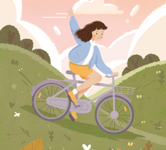 girl by Lanqing Liu on Dribbble