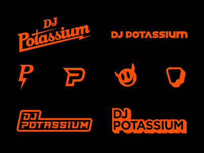DJ Potassium - Unused Logo Concepts art branding design dj graphicdesign icon illustration logo logodesign music musician typography vector world