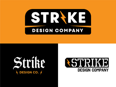 Strike Design Company - Logo Concepts brand design brand identity branding design identity identity design logo logodesign logotype strike typography vector