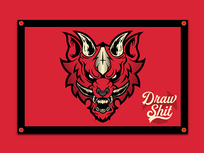 Demon Wolf Flag