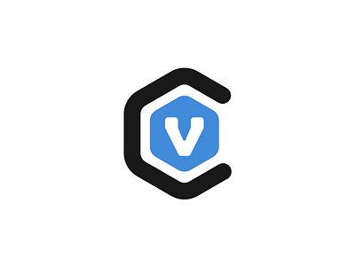 Voice of Cain branding custom type hexagon mark v