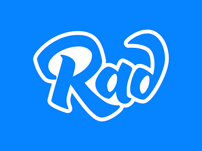 So Much Rad lettering rad sticker