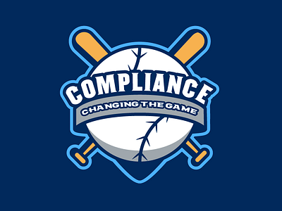 Compliance baseball baseball bat logo sport