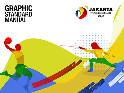 Jakarta Summer Olympic Games Proposal (Graphic Standard Manual) advertising art branding debut design graphic design graphic standard manual illustration logo openforwork viral