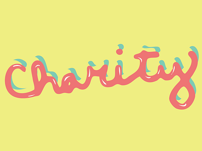 Charity Case blog design hand type illustration lettering
