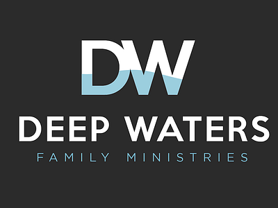 Deep Waters Concept Logo illustrator logo water