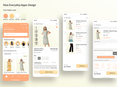 Noa Everyday App Design clothes app graphic design marketplace app noa everyday ui ui explore