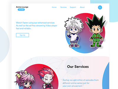 Anime Landing Page