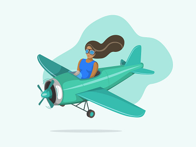 Flight creative graphic design illustration illustrator illustrator character designing ui