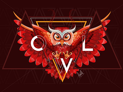 Owl Vector Art abstract creative digital art illustration illustrator