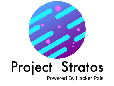 Project Stratos Logo design hacker pals logos project