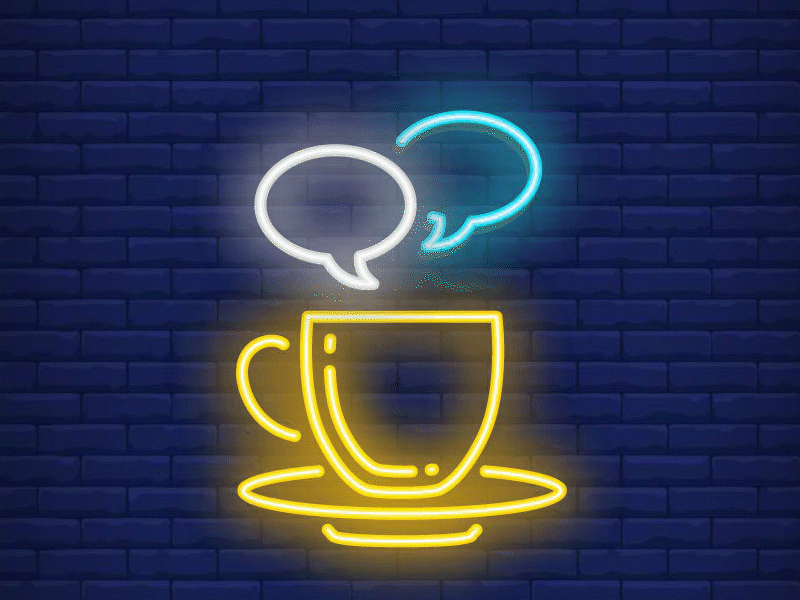 Neon Lights Animations animations coffee gif neon neon lights