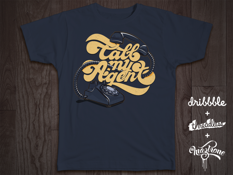My entry for the Threadlesss + Dribbble playoff dribbble threadlesss artwork graphic vector logo logotype type typework lettering typography maztrone