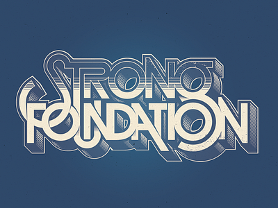 Strong Foundation logotype artwork avant garde design graphic graphic design lettering letters logo logotype lubalin strong foundation type typography vector
