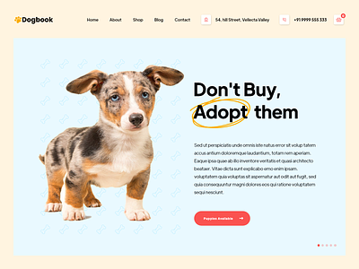 Dogbook branding creative design dog dog care dog food dog rescue dog veterinery dogbook graphic design pet adoption pet care pet shop pet training pets hostel puppies ui user experience user interface ux