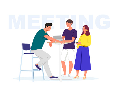 Meeting boy girl meeting work