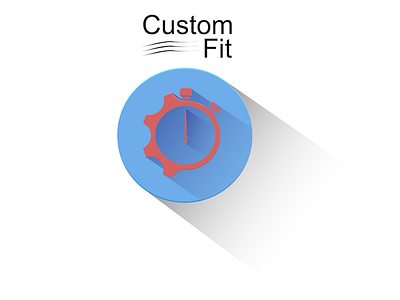 CustomFit icon material design splash screen