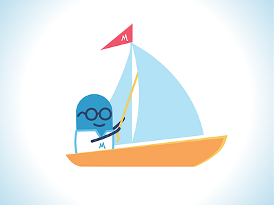 Buddy On A Boat illustration mascot patientmpower