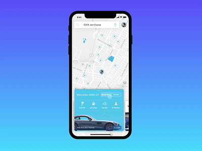 Premium Carsharing Service app animation app concept car carsharing clean colorful minimalism motion sharing ui ux
